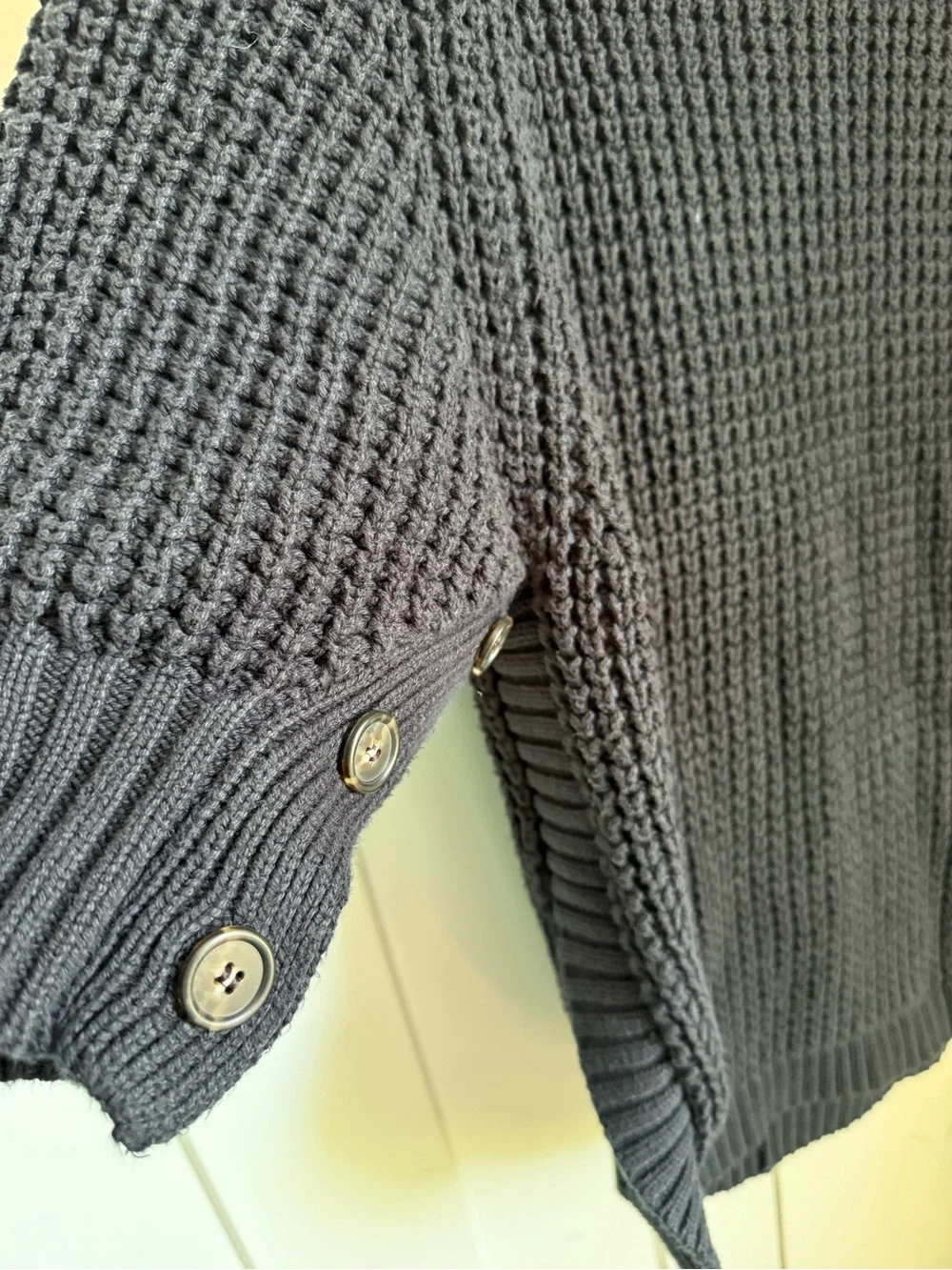 J. Crew Black Chunky Turtleneck Tunic Sweater size S/M. EUC.